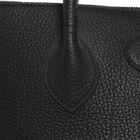 Hermès Bolide 45 aus Leder in Schwarz