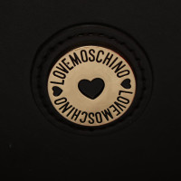 Moschino Love Shopper aus Leder in Schwarz