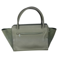 Céline Trapeze Large Leather in Olive