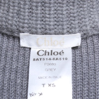 Chloé Long knit vest in grey