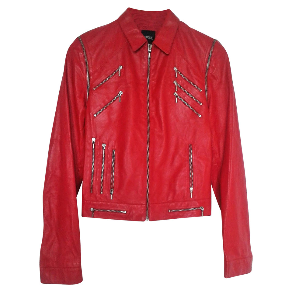 Versus Versace Versus 'BEAT IT' Leather Jacket