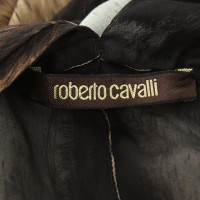 Roberto Cavalli Seidenkleid mit Muster