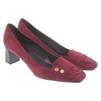 Tod's Pumps/Peeptoes aus Wildleder in Fuchsia