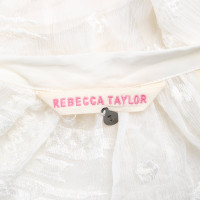 Rebecca Taylor Top Silk in Cream