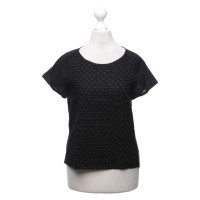 Turnover Top Cotton in Black