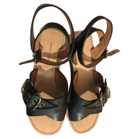 Isabel Marant Etoile Sandals Leather in Black