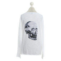 Skull Cashmere Shirt in Bicolor