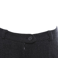 Max Mara Wollhose in Schwarz/Weiß