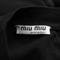 Miu Miu Kleid aus Jersey in Schwarz