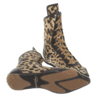 Roberto Cavalli Ankle boots with leopard print