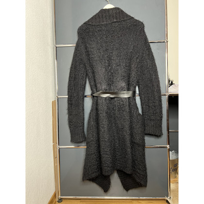 Hermès Jacke/Mantel aus Wolle in Schwarz