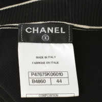 Chanel Strickkleid in Schwarz-weiß