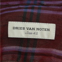 Dries Van Noten Silk blouse with Plaid