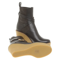 Chloé Wedges Leather in Black