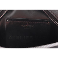 Valentino Garavani Atelier Rose Bag Rund aus Leder in Schwarz