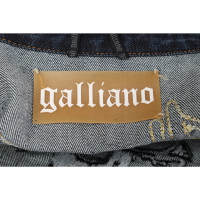 John Galliano Jacke/Mantel aus Baumwolle in Blau