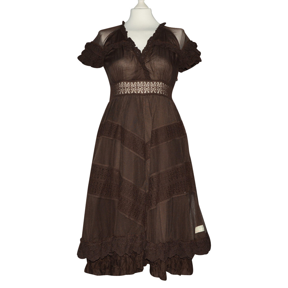 Odd Molly Lace dress in brown