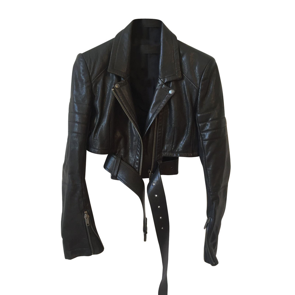 Haider Ackermann Jacket/Coat Leather in Black