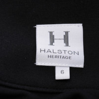 Halston Heritage Kleid aus Viskose in Schwarz