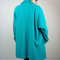 Les Copains Veste/Manteau en Laine en Turquoise