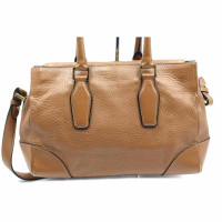 Jil Sander Shopper aus Leder in Braun