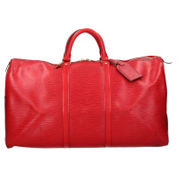 Louis Vuitton Keepall 50 in Red