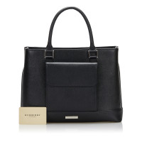 Burberry Tote bag Leer in Zwart