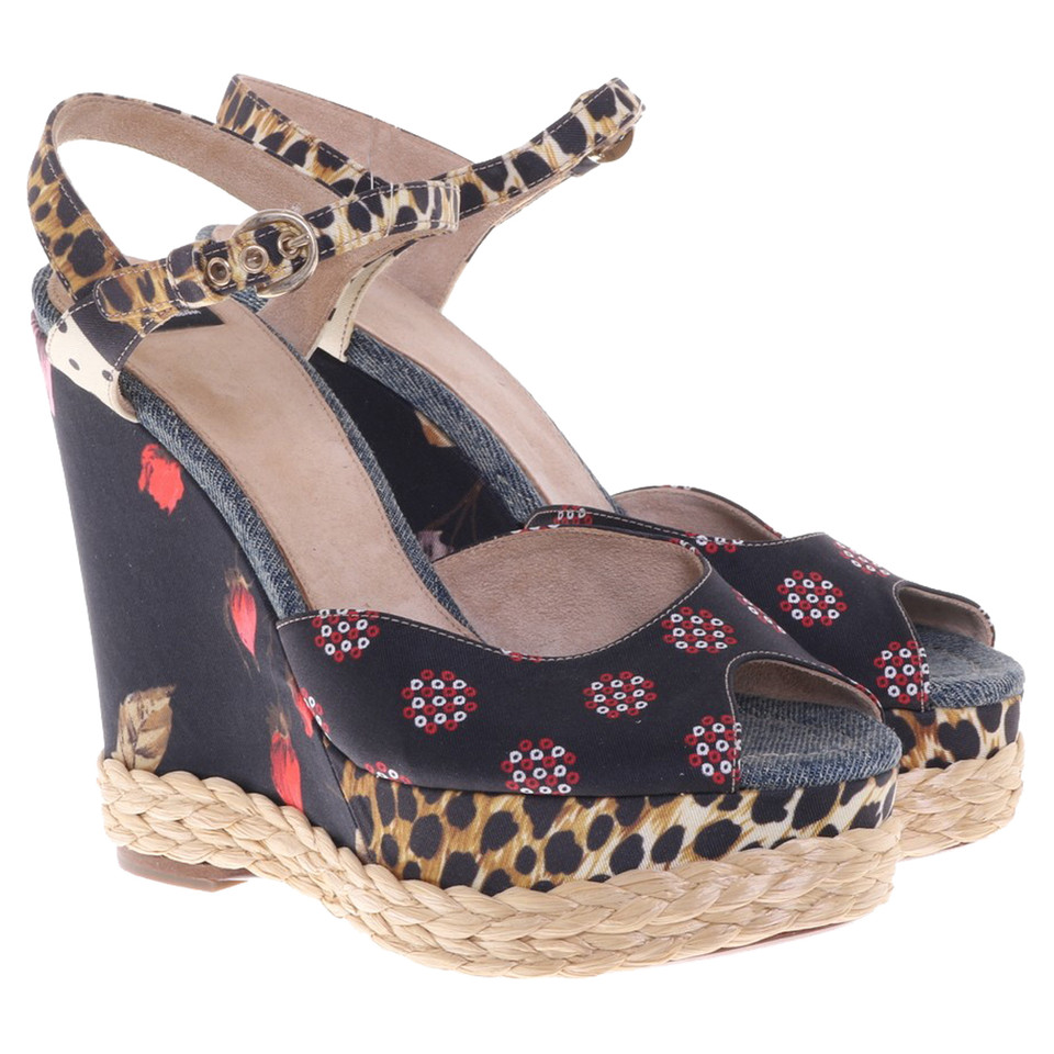 D&G Wedges mit Muster-Mix