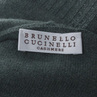 Brunello Cucinelli Kaschmir-Pullover in Grün