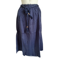 Antik Batik Skirt Cotton in Blue