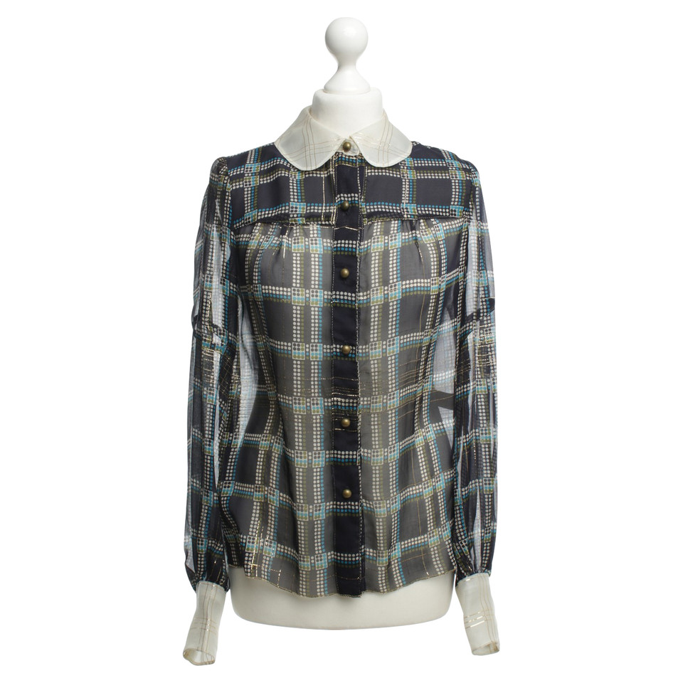 Anna Sui Chiffon blouse met print