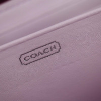 Coach Täschchen/Portemonnaie aus Leder in Violett