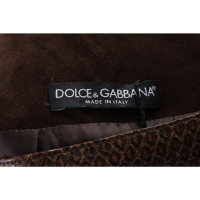 D&G Skirt Leather in Brown