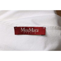 Max Mara Oberteil aus Baumwolle in Weiß