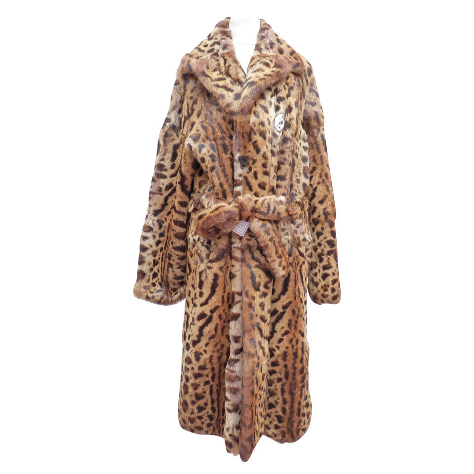 Luisa Cerano Reversible coat with leoprint