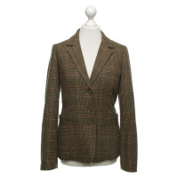 Etro Cashmere blazer with check pattern