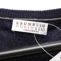 Brunello Cucinelli Capispalla in Cashmere in Blu