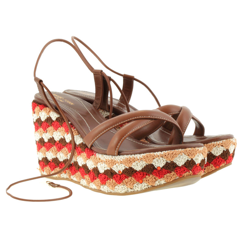 Sergio Rossi Patterned wedges