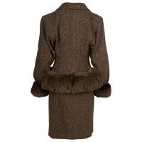 Valentino Garavani Suit Wool in Brown