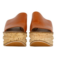 Chloé Wedges Leather in Brown