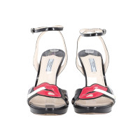 Prada Sandalen Lakleer in Zwart