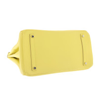 Hermès Birkin Bag 35 aus Leder in Gelb