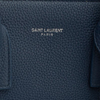 Saint Laurent Sac De Jour in Pelle in Blu