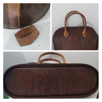 Etro Handbag Leather in Bordeaux
