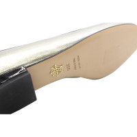 Charlotte Olympia Chaussons/Ballerines en Cuir en Argenté