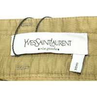 Yves Saint Laurent Hose aus Baumwolle in Grün