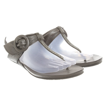 Pedro Garcia Sandals Leather in Grey