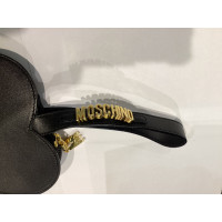 Moschino Clutch Bag Leather in Black