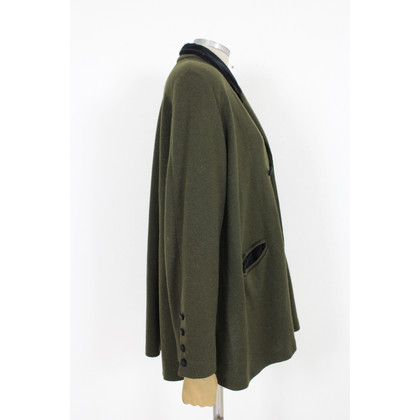 Jean Paul Gaultier Jacke/Mantel aus Wolle in Grün