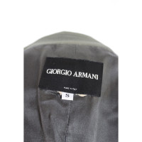 Giorgio Armani Jas/Mantel Wol in Grijs